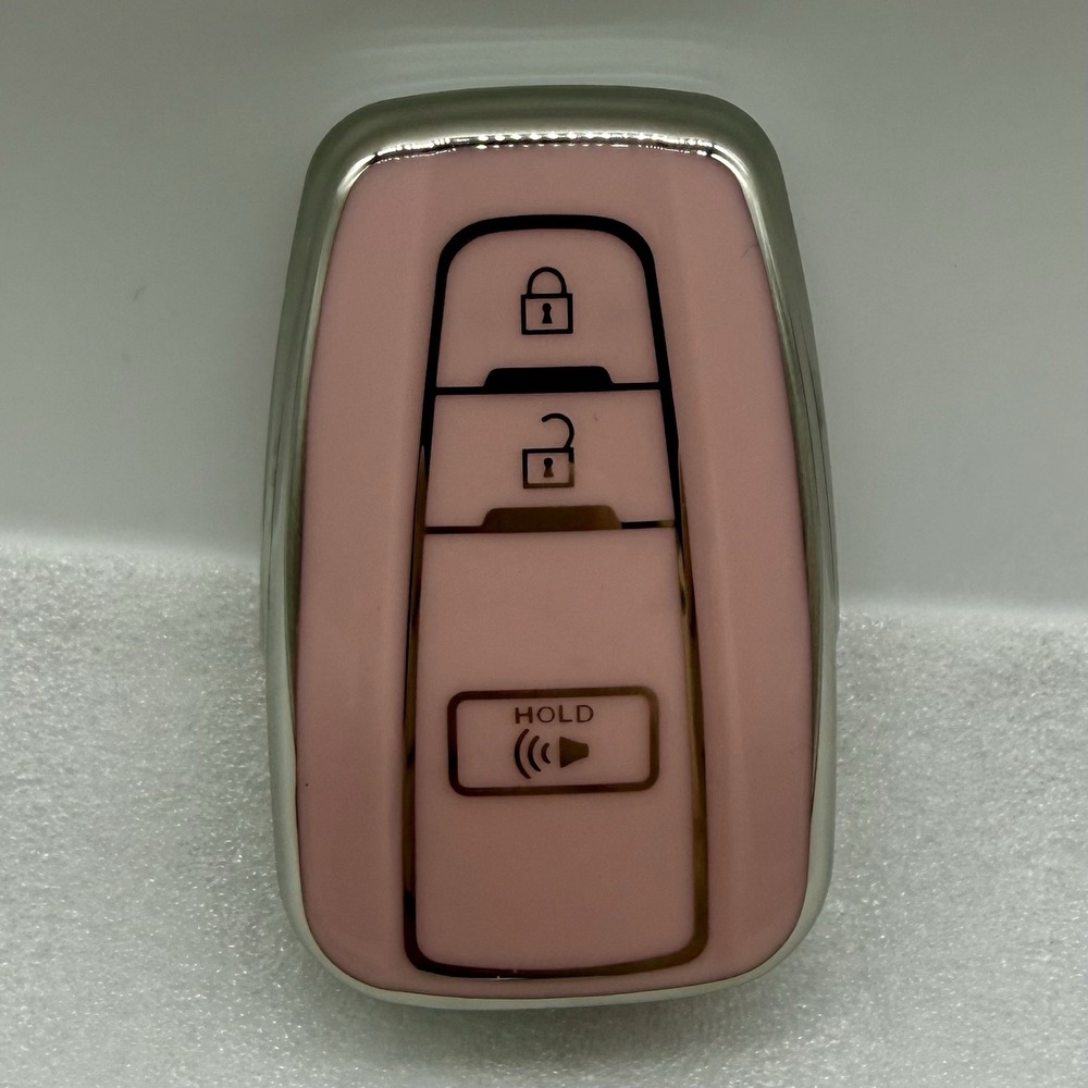 Pink Key Fob Skin 3 Button for Toyota Prius Corolla RAV4 Highlander 4Runner Note